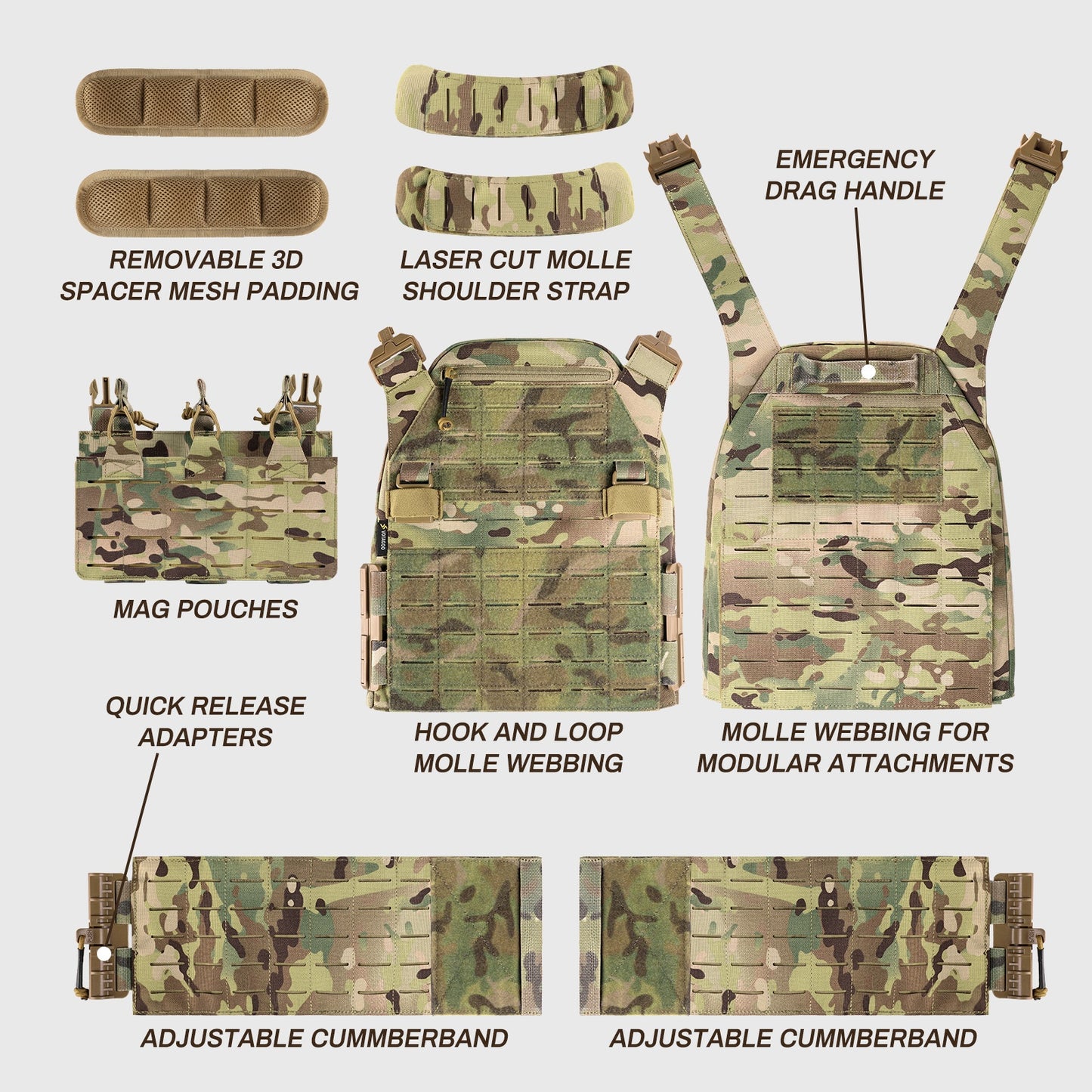 TacGear Sentinel-Q Modular Plate Carrier