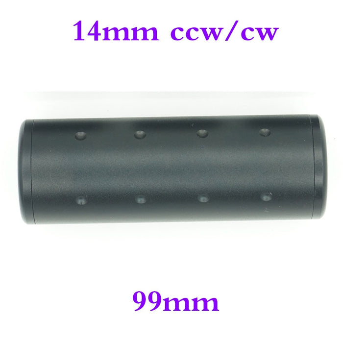 Tactical Airsoft Flash Hider/Suppressor 99mm/109mm with Foam 14mm CCW.
