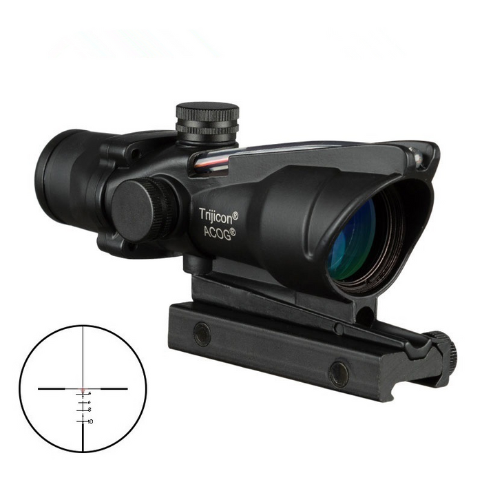 TA31 4x32 ACOG Style Riflescope with Chevron Reticle