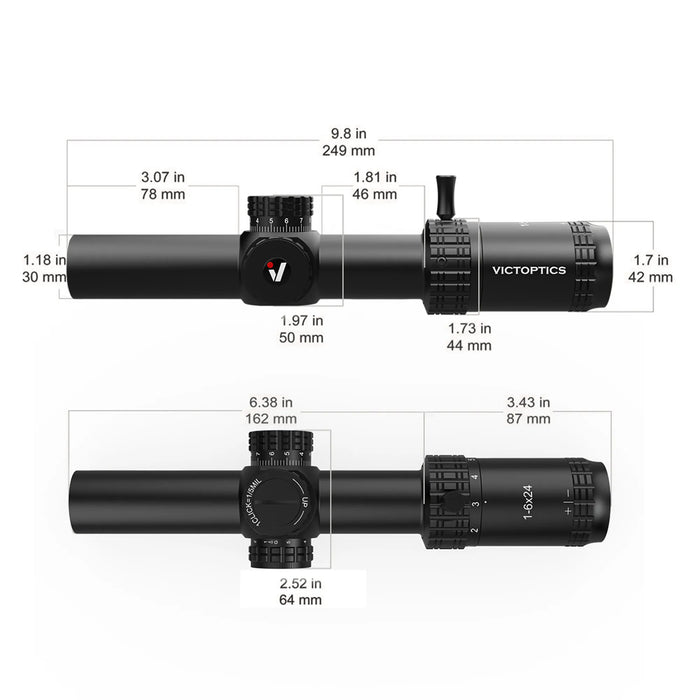 VictOptics S6 1-6x24 SFP LPVO Riflescope — Tactical Gear Direct