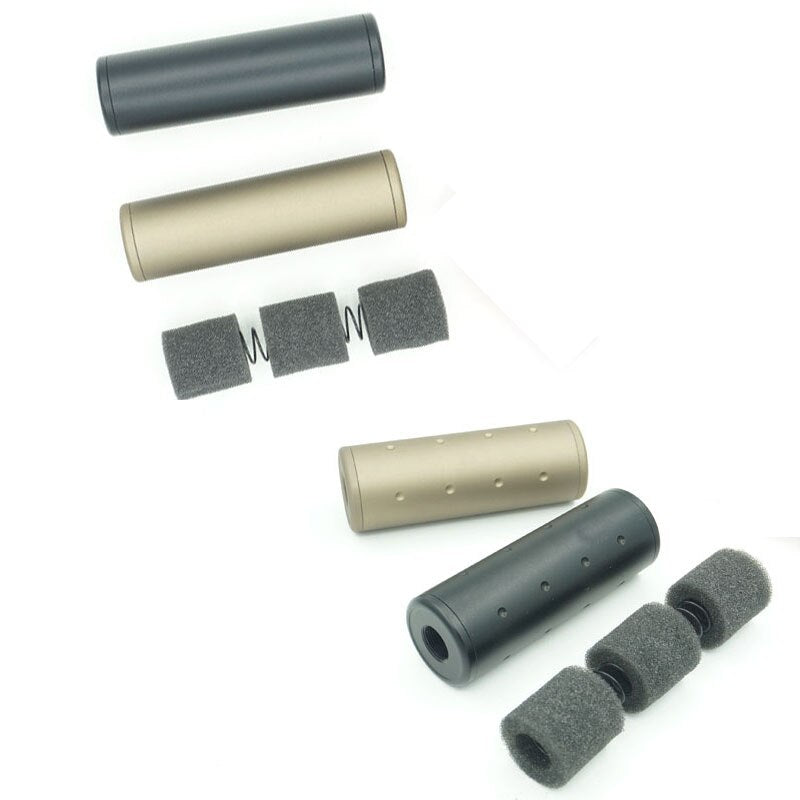 Tactical Airsoft Flash Hider/Suppressor 99mm/109mm with Foam 14mm CCW.