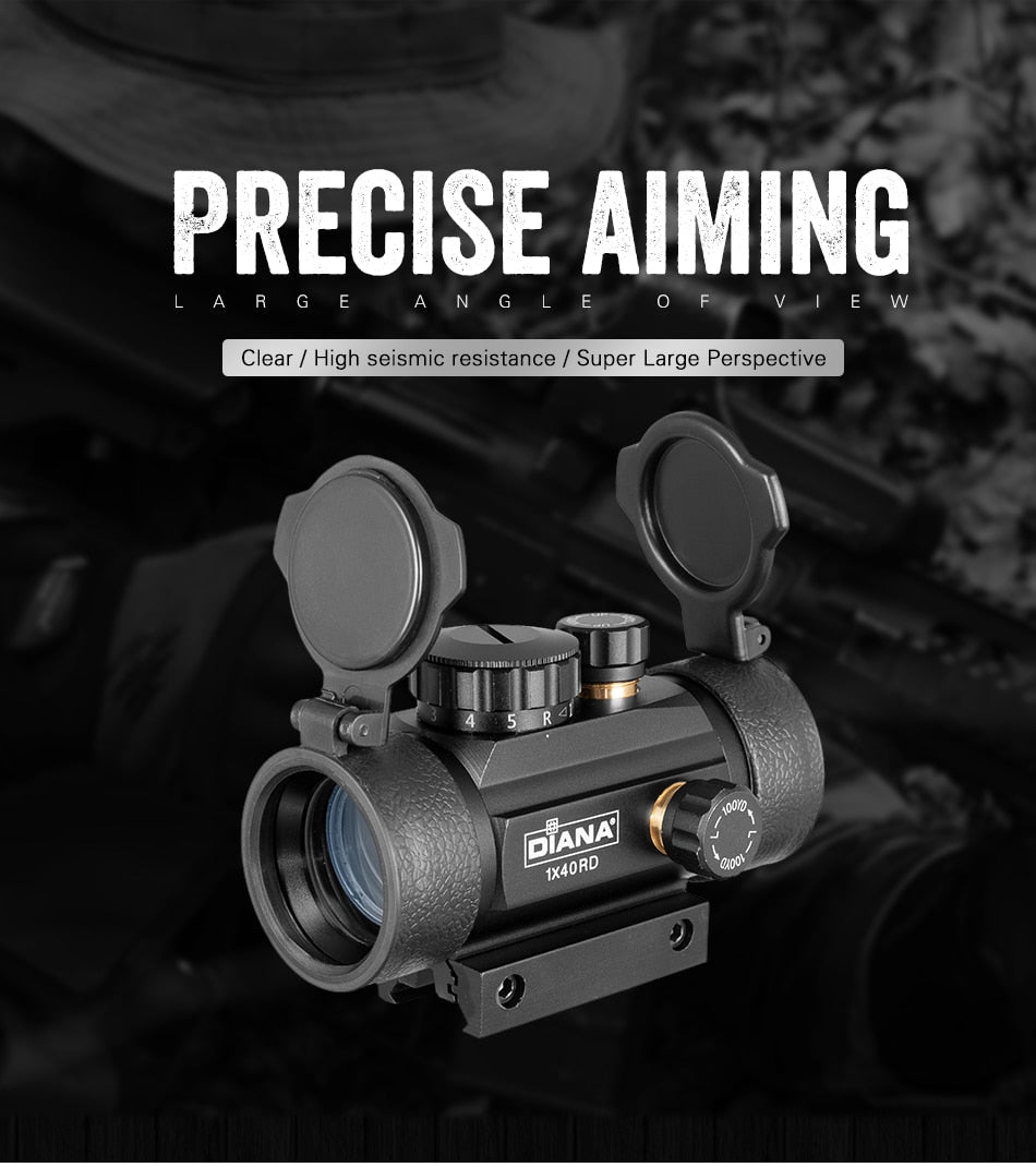 DIANA Red/Green Dot Tactical Riflescope Fit 11/20mm Rail - Tactical Gear Direct